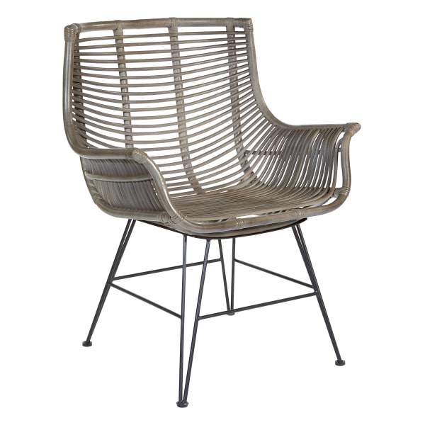 Office Star Dallas Chair, Gray Wash