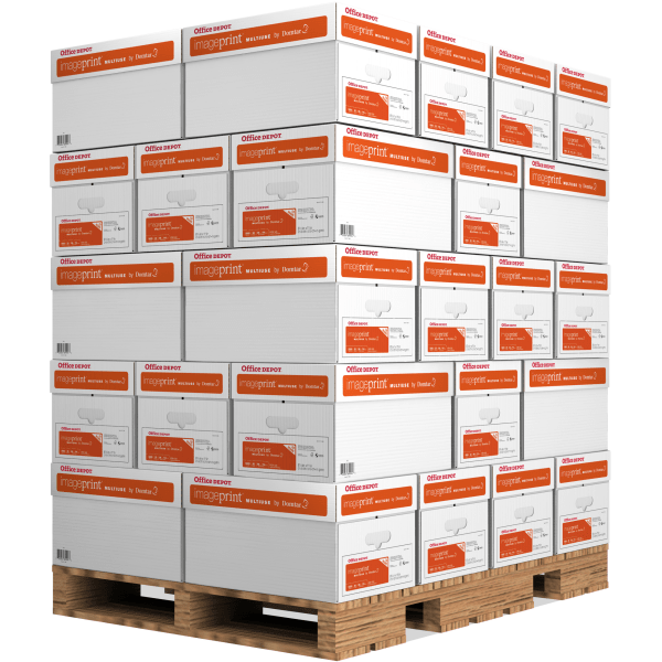 Office Depot� Brand ImagePrint� Multi-Use Printer & Copier Paper, Letter Size (8 1/2" x 11"), 200000 Sheets Total, 98 (U.S.) Brightness, 20 Lb, FSC� C