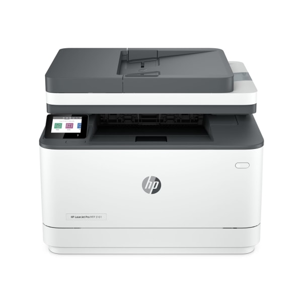 HP LaserJet Pro MFP 3101fdw Wireless Black & White All-in-One Printer, Scan, Copy, Fax, Best for Off, White/Black | Quill