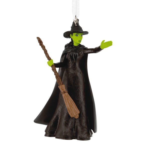 Hallmark Resin Christmas Ornament, 3-1/2" x 2" x 1-3/4", Wicked Elphaba