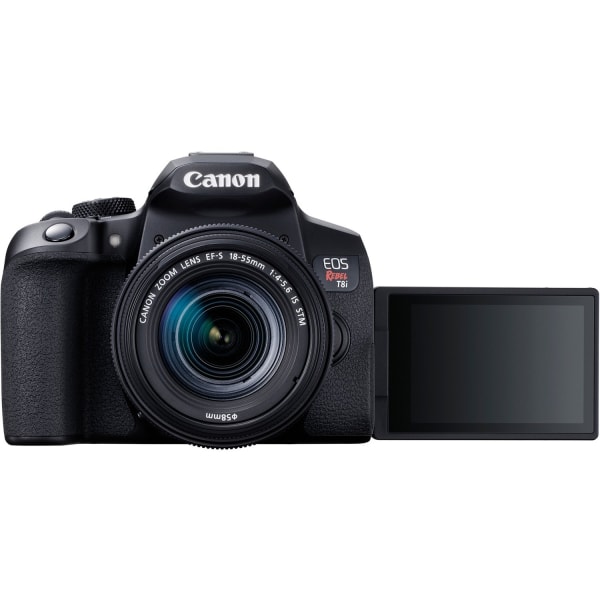 Canon EOS Rebel T8i 24.1 Megapixel Digital SLR Camera with Lens - 0.71" - 2.17" - Autofocus - 3" Touchscreen LCD - SLR Viewfinder - 3.1x Optical Zoom