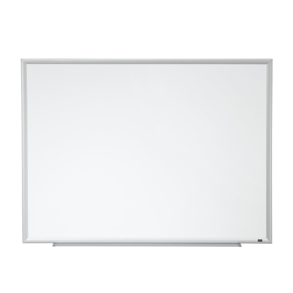 3M™ Porcelain Magnetic Dry-Erase Whiteboard, 36"" x 48"", Aluminum Frame With Silver Finish -  DEP4836A