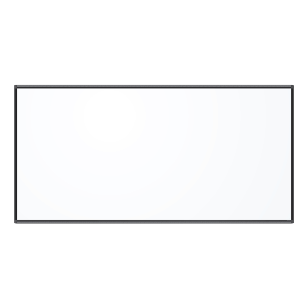 U Brands PINIT Magentic Dry-Erase Whiteboard, 48 x 96, Aluminum Frame With Black Finish