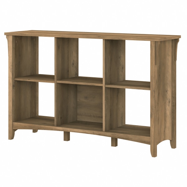 Salinas Farmhouse 6 Cube Bookcase Organizer in Reclaimed Pine