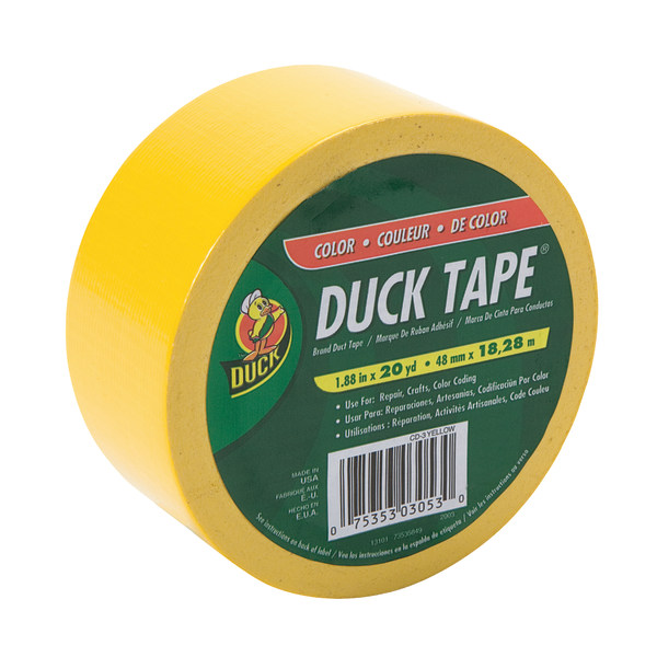 Duck Tape Brand 1.88 in. x 20 yd. Yellow Color Duct Tape