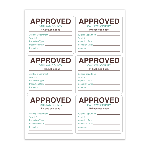 Custom 2-Color Laser Sheet Labels And Stickers, 3-1/4" x 4" Rectangle, 6 Labels Per Sheet, Box Of 100 Sheets