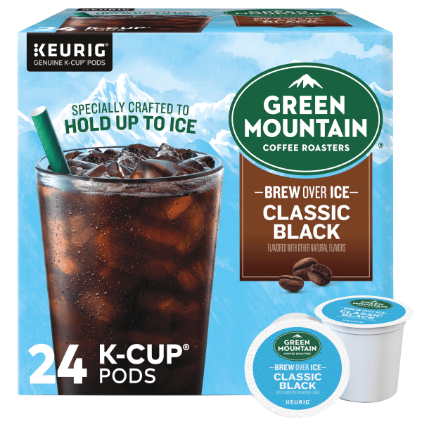 (BBD:03/02/2023) Green Mountain Coffee - Brew Over Ice Classic Black K-Cup Pods 24ct