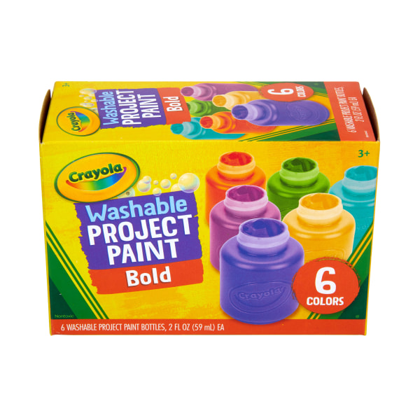 Photos - Creativity Set / Science Kit Crayola ® Bold Washable Project Paint, 2 Oz, Assorted Colors, Box Of 6 Paints 