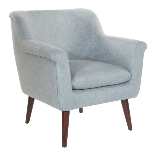 Office Star Dane Accent Chair, Charcoal/Dark Coffee