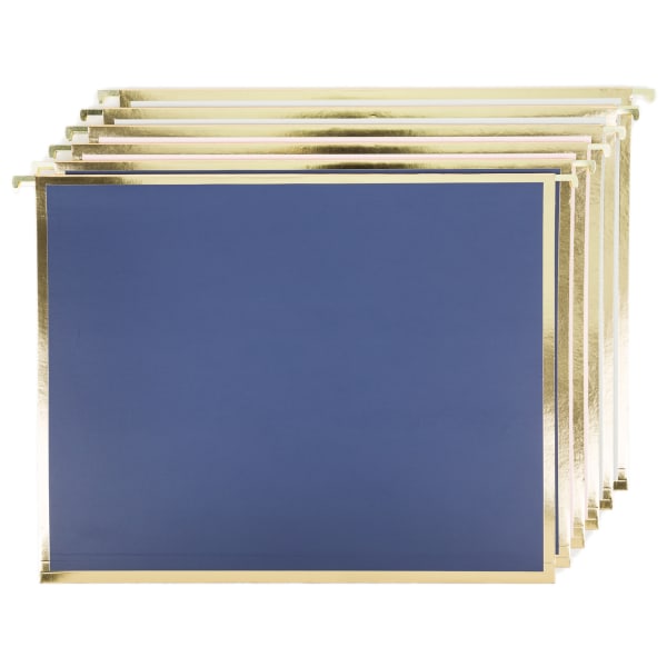 U Brands Hanging File Folders, 1 Expansion, Letter Size, Classic Chic, Pack Of 6 Folders