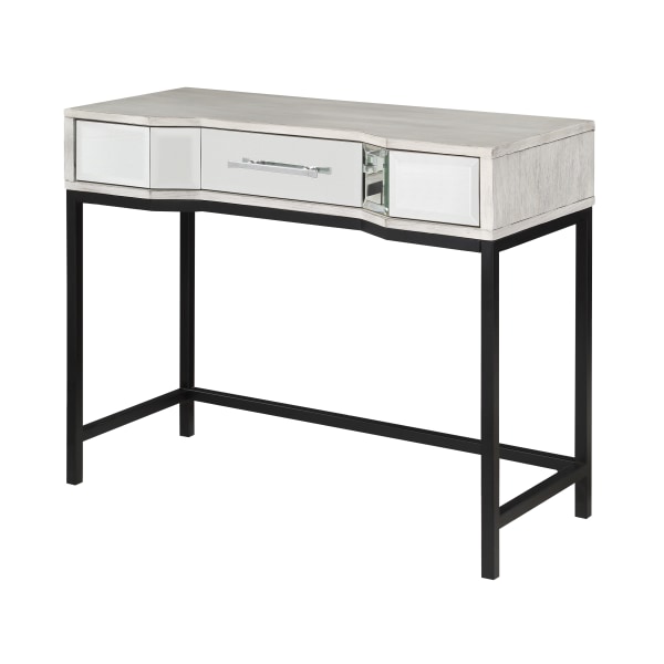 Photos - Coffee Table Coast to Coast Glam Console/Sofa Table, 31"H x 38"W x 16"D, Gabby White/Black 51546