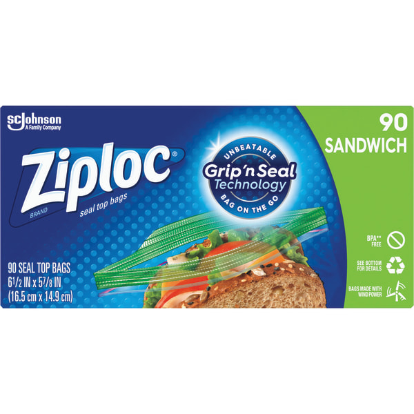 UPC 025700711476 product image for Ziploc® Sandwich Bags, 5-7/8