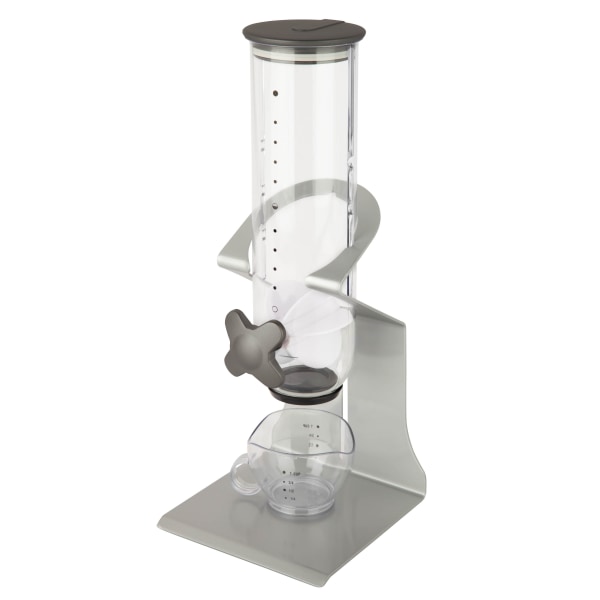 Photos - Condiment Set Zevro Smart Space Single Canister Dispenser, 13 Oz, Silver KCH-06140