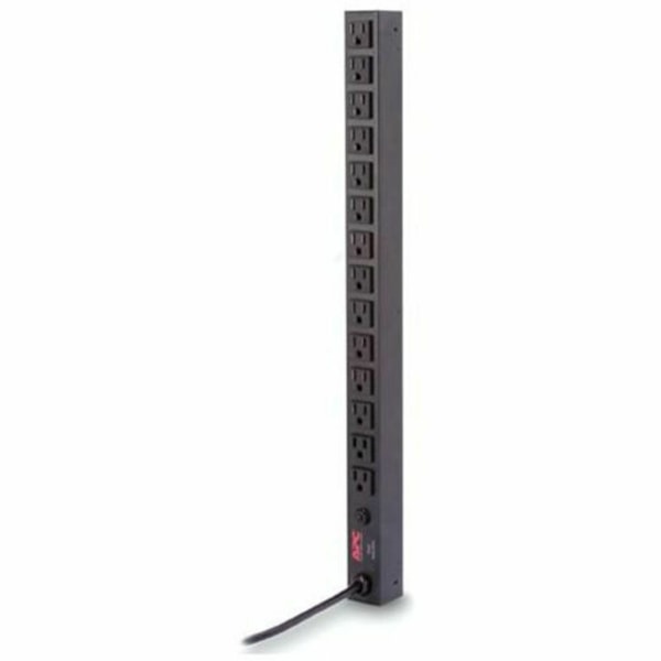 APC Basic Rack-Mount PDU - Power distribution strip (rack-mountable) - AC 120 V - input: NEMA 5-15 - output connectors: 14 (NEMA 5-15) - 12 ft cord - black - for P/N: SCL400RMJ1U  SMX1000C  SMX1500RM2UC  SMX1500RM2UCNC  SMX750C  SMX750CNC  SRTL3KRM1UC