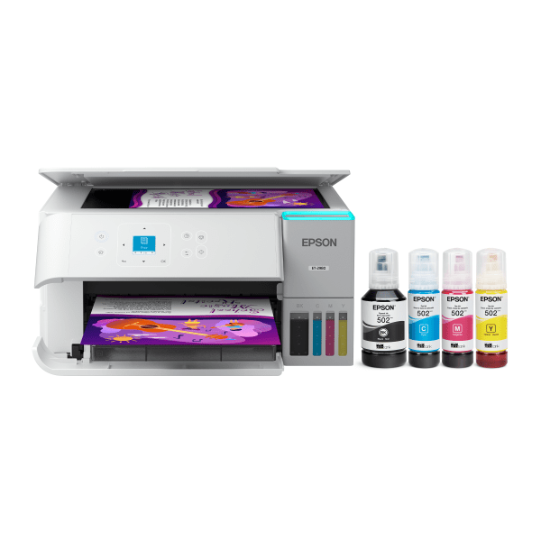 Epson EcoTank ET-2980 Wireless All-in-One Color Supertank Printer, White