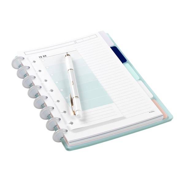 TUL Custom Note-Taking System Discbound Task Pads 50 Sheets 100 Pages 2 x 7 1/2 Pack of 3 2 x 7 1/2