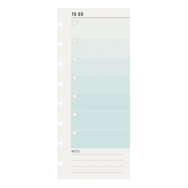 TUL Discbound Notebook Task Pads, To Do Pack, 3 x 7-1/2, 50 Sheets, Mint