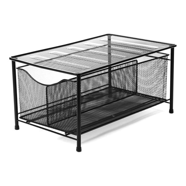 UPC 887530016844 product image for Mind Reader Storage Basket With Sliding Drawer, 7-1/2