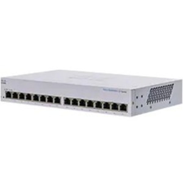 Cisco 110 CBS110-16T-NA Ethernet Switch - 16 Ports - 2 Layer Supported - 11.53 W Power Consumption - Twisted Pair - Desktop, Wall Mountable, Rack-moun