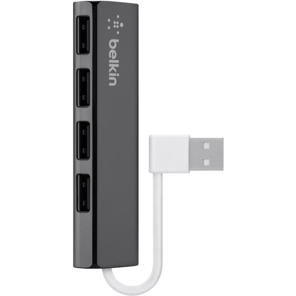 UPC 745883671069 product image for Belkin 4-Port Ultra-Slim Travel Hub - USB - External - 4 USB Port(s) - 4 USB 2.0 | upcitemdb.com