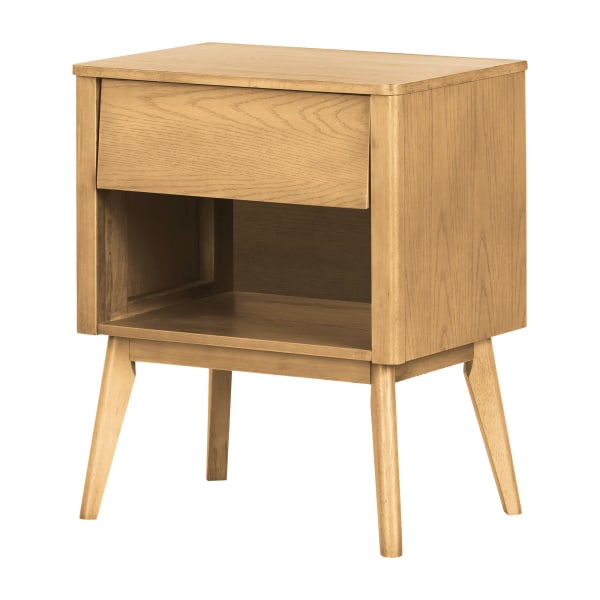 South Shore Kodali 1-Drawer Rectangle End Table, 27-1/2""H x 15-3/4""W x 23-1/2""D, Natural -  14011