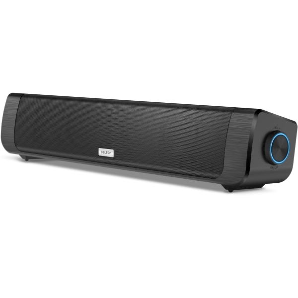 SB200 Bluetooth Soundbar,Dual-Powered Hi-Fi Stereo Computer Speaker 30ft Bluetooth Range