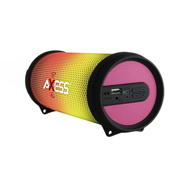 HIFI Bluetooth® Wireless Media Speaker With Colorful RGB Lights, Pink - Axess 995109295M