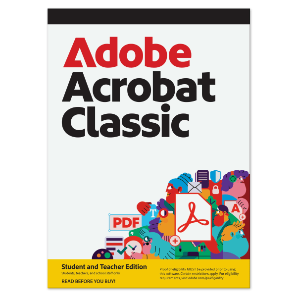 Adobe Acrobat Classic STE, 3-Year License, Mac/PC, Product Key/Download