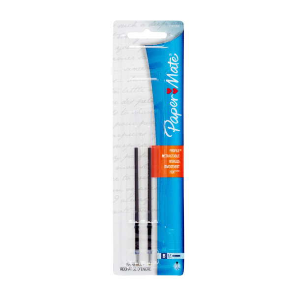 UPC 041540003922 product image for Paper Mate® Profile Retractable Ballpoint Pen Refills, Blue, Pack Of 2 Refills | upcitemdb.com