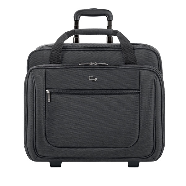 Photos - Business Briefcase AL-KO Solo New York Bryant Rolling Portfolio Bag with 17.3" Laptop Pocket, Black 