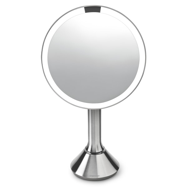 Simplehuman 8" Sensor Makeup Mirror, 5x Magnification and Adjustable Brightness - Stainless Steel