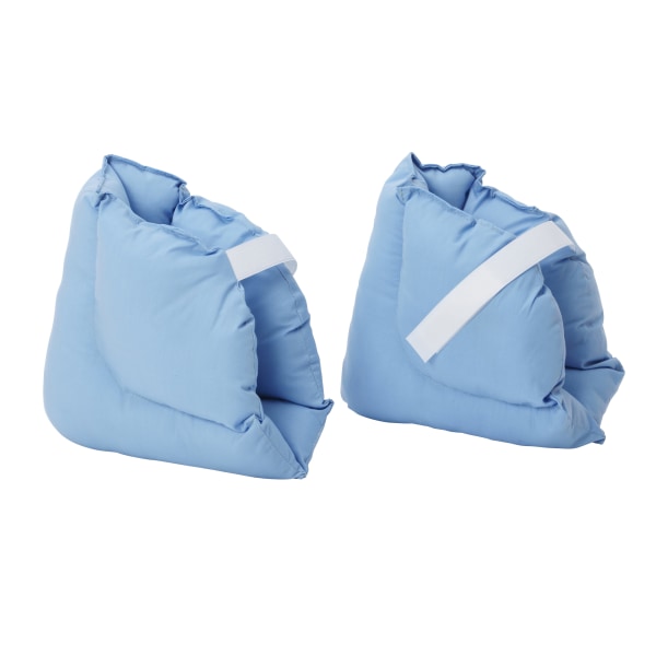 DMI Heel Cushion Protector Pillow to Relieve Pressure from Sores and Ulcers  Adjustable in Size  Blue