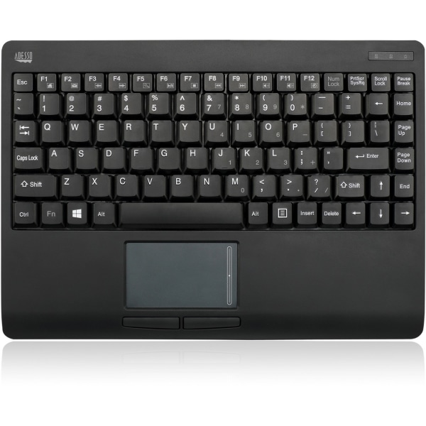 Adesso Wireless Mini Touchpad Keyboard Black