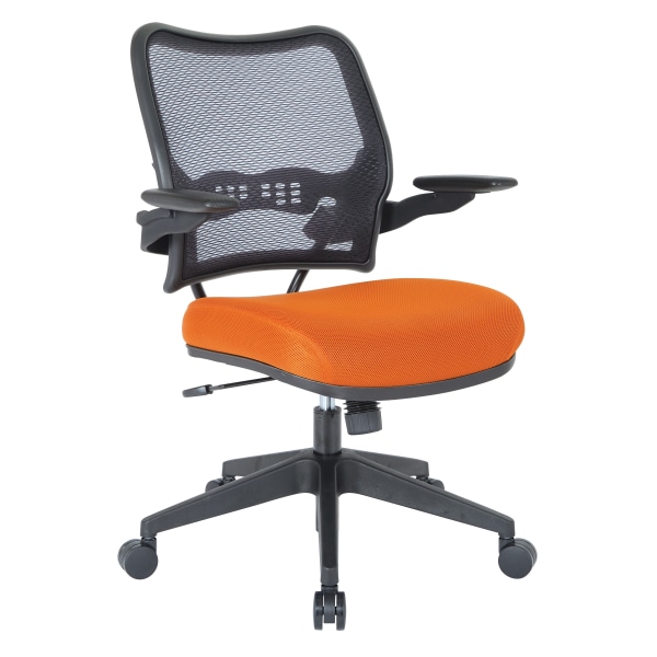 Office Star Deluxe AirGrid Mesh Mid-Back Chair, Orange