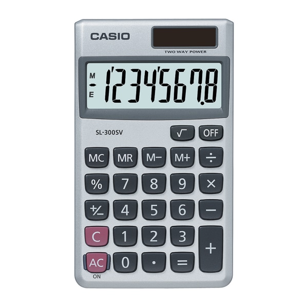 Casio� SL-300SV Handheld Display Calculator