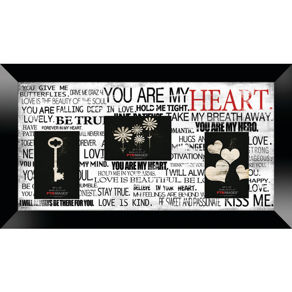 PTM Images Photo Frame, You Are My Heart, 22H x 1 1/4W x 12D, Black