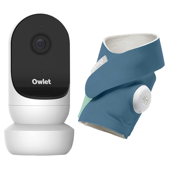Owlet Dream Duo 2 Smart Baby Monitoring System With Camera And Sock Monitor, Bedtime Blue -  PS04N67BBK