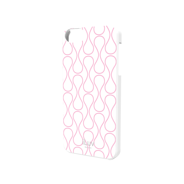 iLuv® Diamond Cut Hardshell Case For Apple® iPhone® 5, White Festival