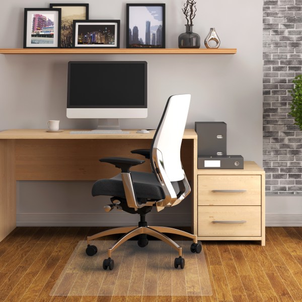 Photos - Area Rug Floortex � Valuemat� Vinyl Rectangular Chair Mat For Hard Floors , 48" x 51" , Clear FR1213017EV 