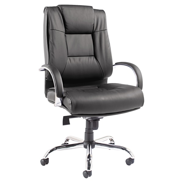 Alera® Ravino VL685 Big & Tall High-Back Swivel/Tilt Bonded Leather Chair, Black -  RV44LS10C