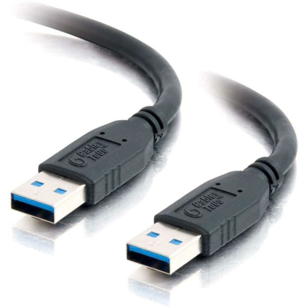 Photos - Cable (video, audio, USB) C2G 3m USB 3.0 Cable - USB A to USB A - M/M - 9.84 ft USB Data Transfer Cable - First End: 1 x Type A Male USB - Second End: 