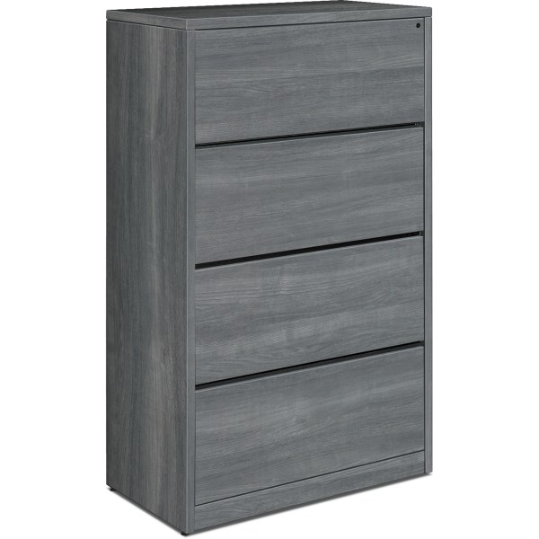 HON® 10500 36""D Lateral 4-Drawer File Cabinet, Gray -  HON10516LS1