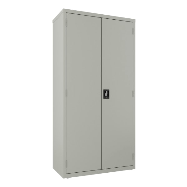 Lorell® Fortress Series Steel Wardrobe Cabinet, Light Gray