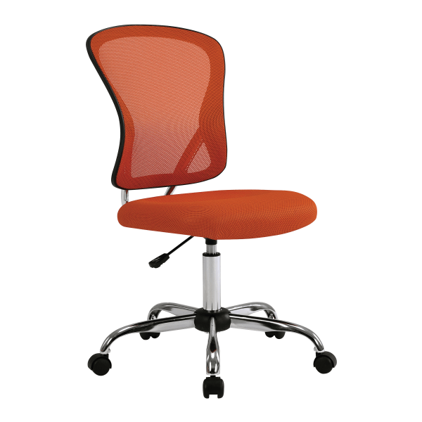 Office Star Gabriella Mesh Low-Back Task Chair, Orange
