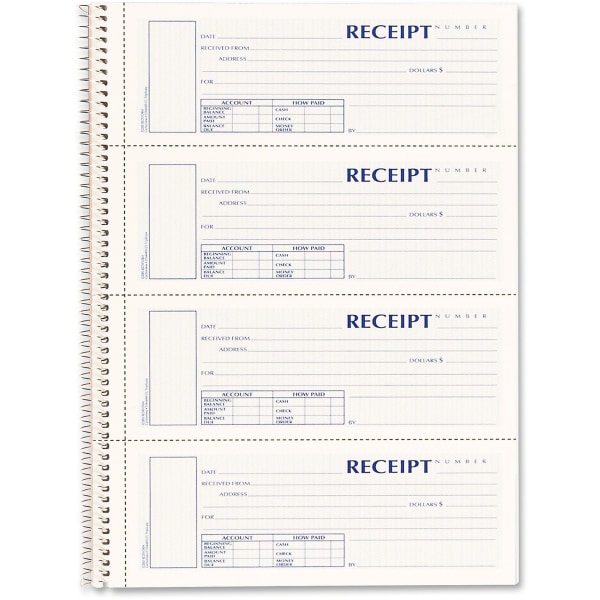 UPC 077925516732 product image for Rediform® Wirebound Money Receipt Book, 3-Part, Carbonless, 2 3/4