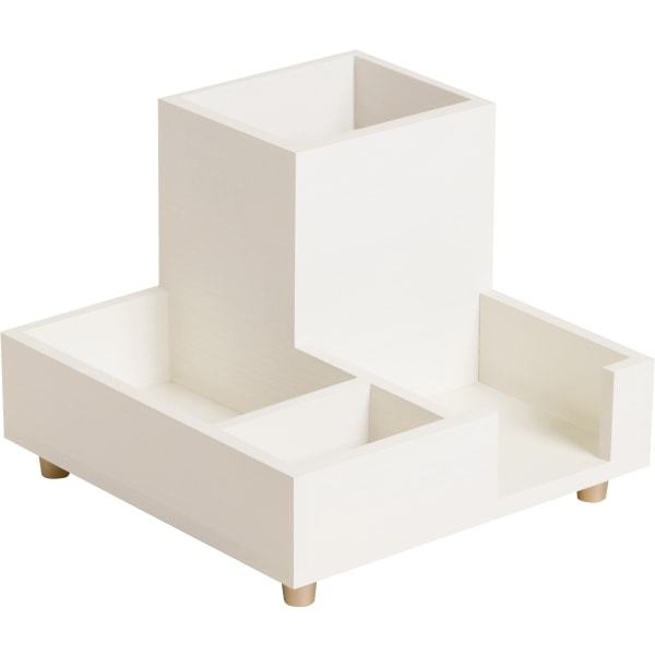 U Brands Juliet Collection Compartment Cup, 4-1/2”H x 6”W x 6”D, White