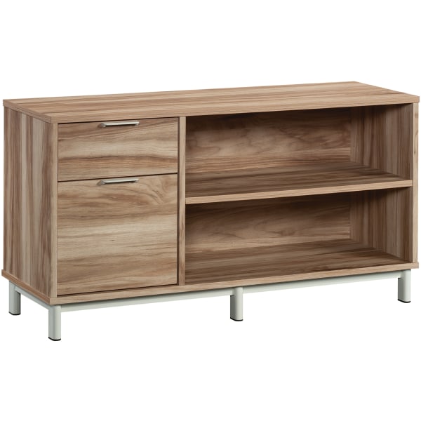 Photos - Coffee Table Sauder � Bergen Circle Commercial 16"D Lateral 2-Drawer Credenza File Cabinet, 23-5/7"H x 45"W x 15-1/2"D, Kiln Acacia 426291 