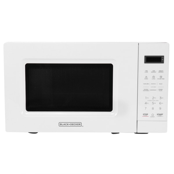 Black+Decker 700-Watt LED Digital Microwave Oven, 0.7 Cu. Ft., White