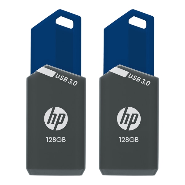 HP x900w USB 30 Flash Drives 128GB Pack Of 2 Drives