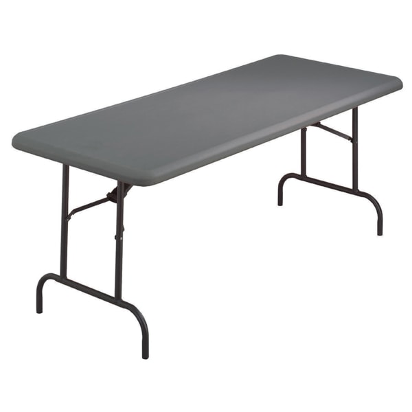 Iceberg IndestrucTable TOO™ 1200-Series Folding Table, 30""W x 60""D, Charcoal -  65217
